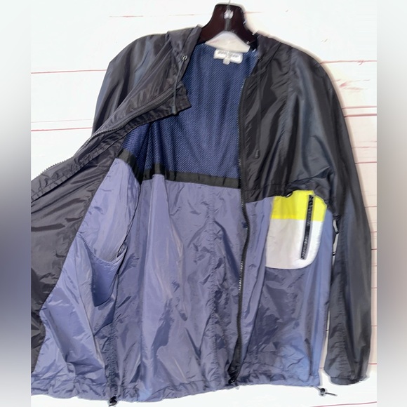 OPENING CEREMONY double layer Windbreaker jacket size S hood black UNISEX - Picture 7 of 11